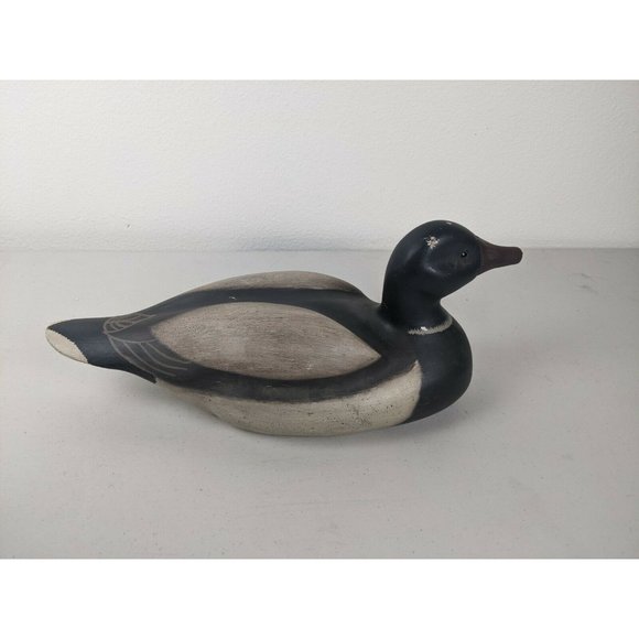 Duck DECOY Hand Carved & Painted By James Haddon~Very Good Condition! Mallard - Picture 2 of 7